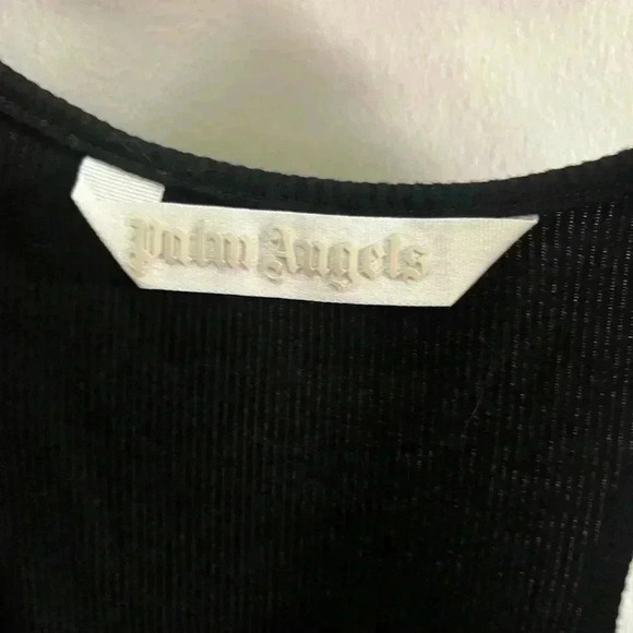 NWT Palm Angels TRAINING TRACK TANK TOP Black White S - Picture 10 of 10